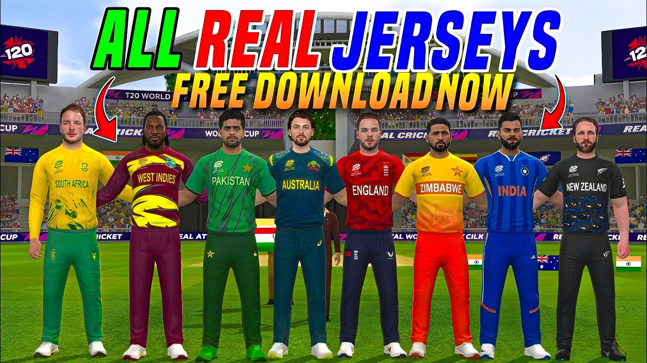 How To Add New Jersey In Real Cricket | Real T20 Jersey Patch Download
