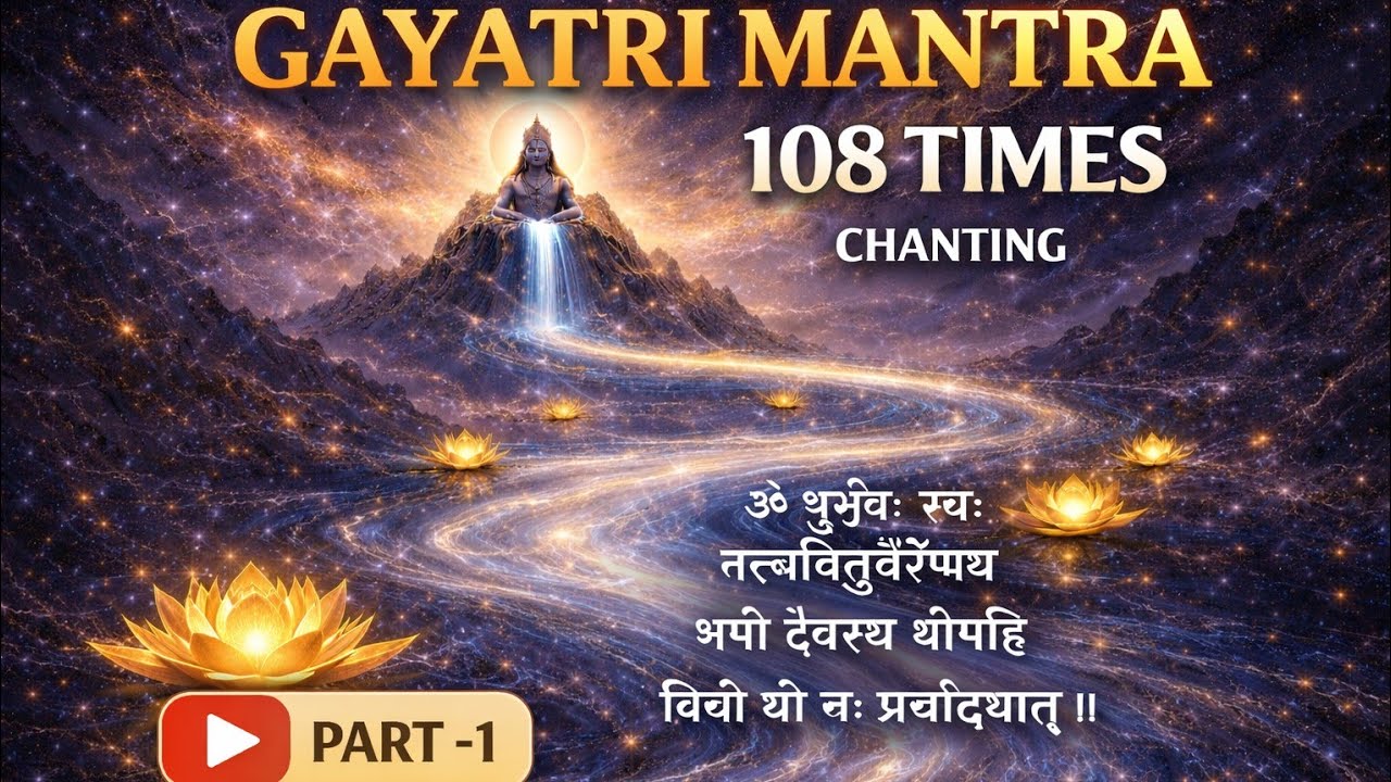 गायत्री मंत्र १०८ बार | Gayatri Mantra 108 Times | सुबह की शक्ति और मन की शांति | Part1