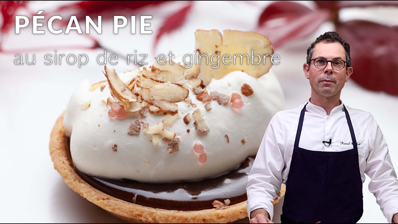Pascal Barbot - Pécan Pie sirop de riz et crème fouettée au gingembre
