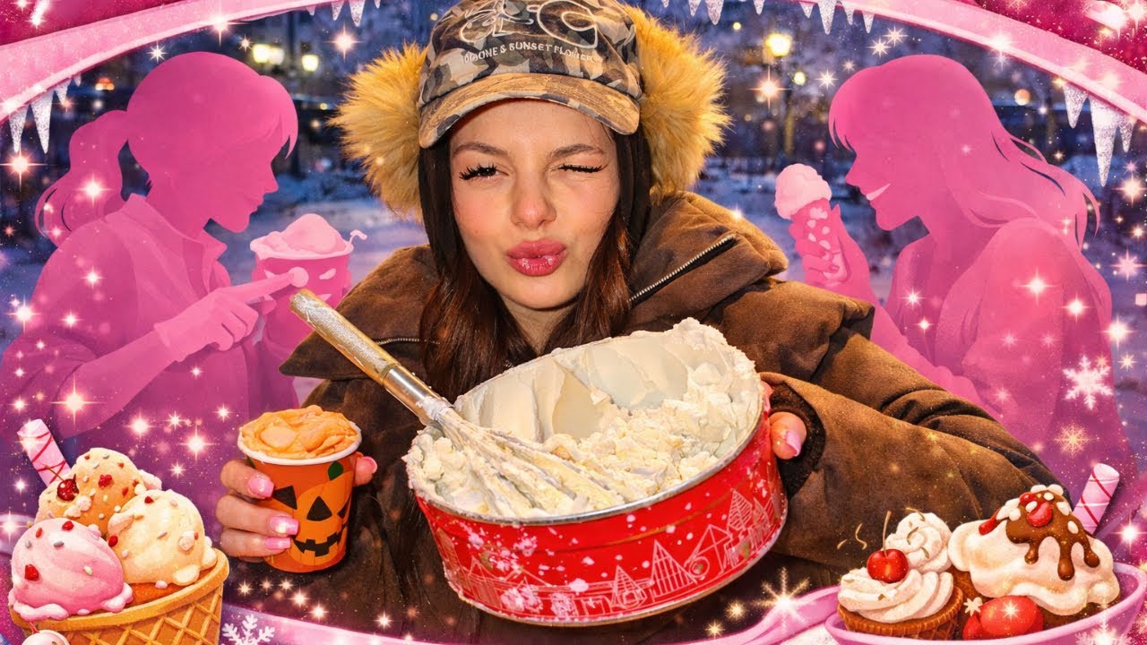 готовим мороженое 🍧✨ на улице на стриме 💬
