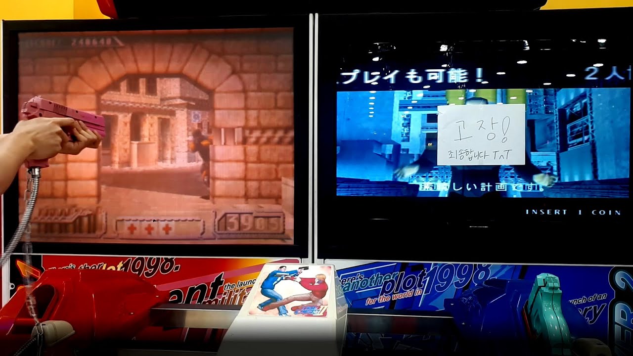 [Arcade Play Sample] Bonus Areas of Time Crisis II (W. DX Machine) / 타임 크라이시스 2 스코어링 루트 공략