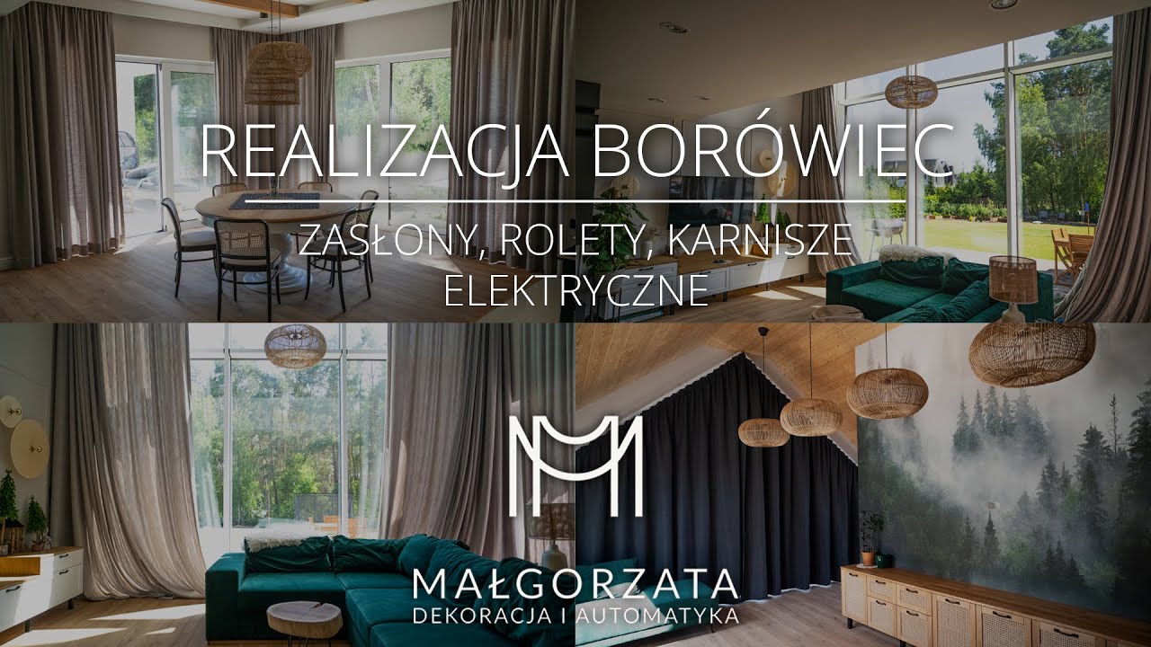 Realizacja: zasłony na skosy, rolety, karnisze elektryczne | Realizacja #10