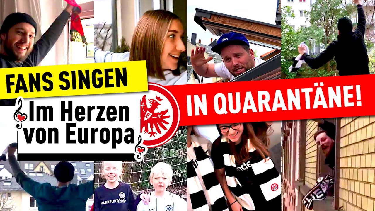 Fans von Eintracht Frankfurt singen „Im Herzen von Europa“ in Quarantäne | FUSSBALL 2000