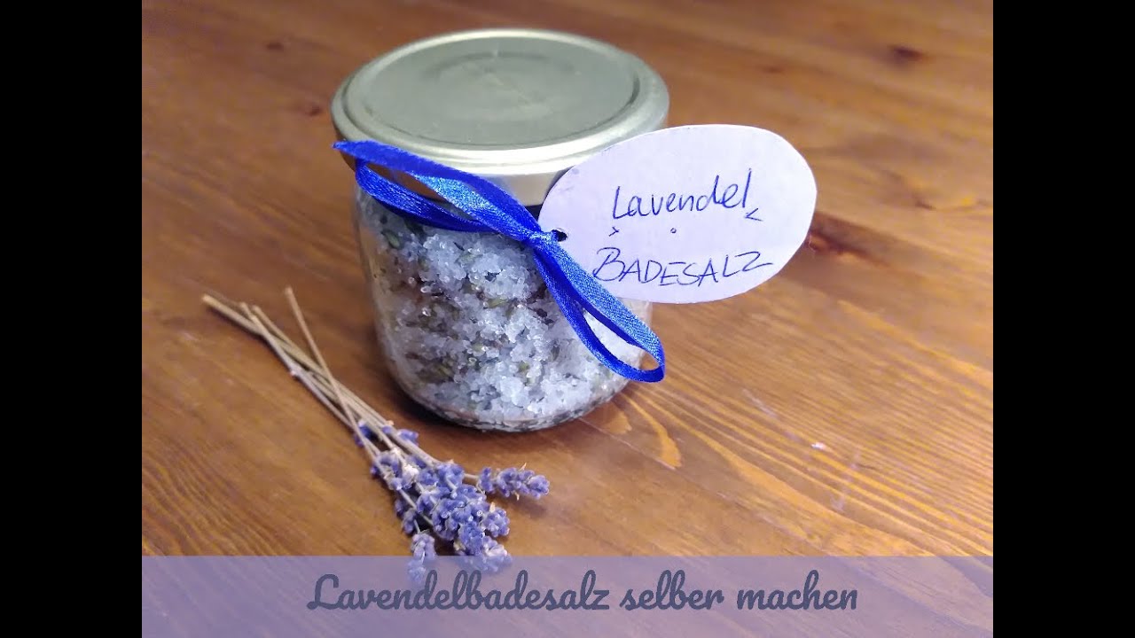Lavendelbadesalz selber machen