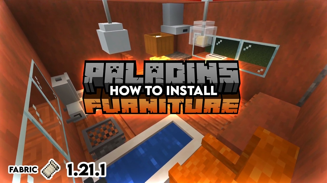 Как установить мод Paladin's Furniture в Minecraft 1.21.1: пошаговое руководство.