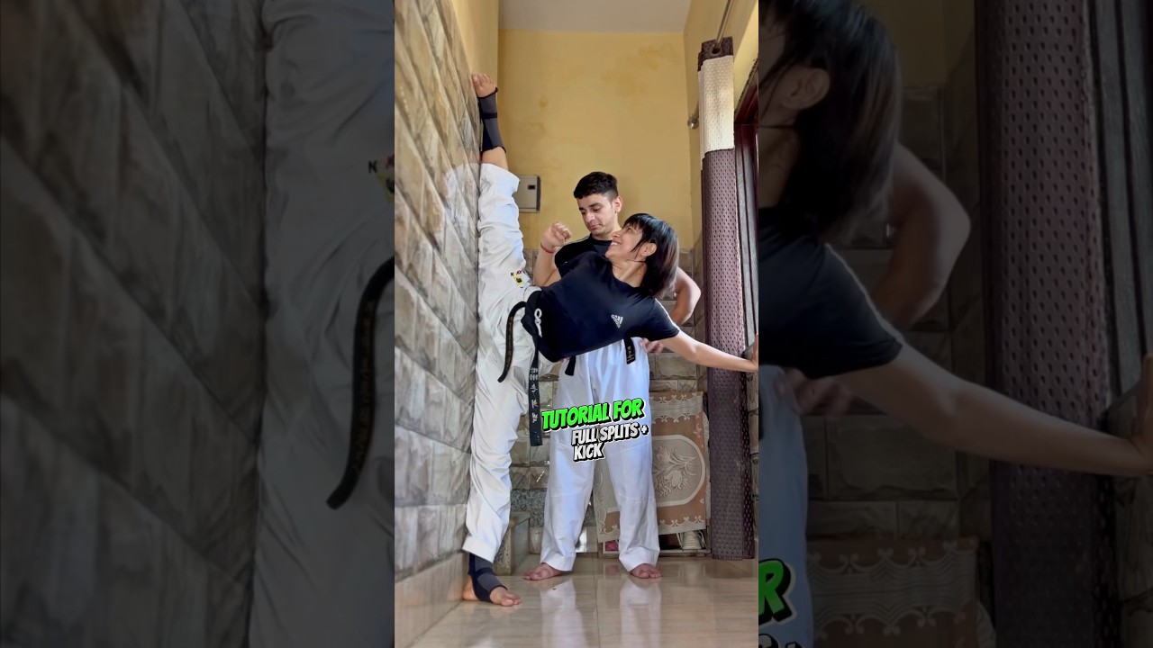 Learn to kick high 🥋 #tutorial #highkick #tutorial #kickboxing #split #flexibility #mobility