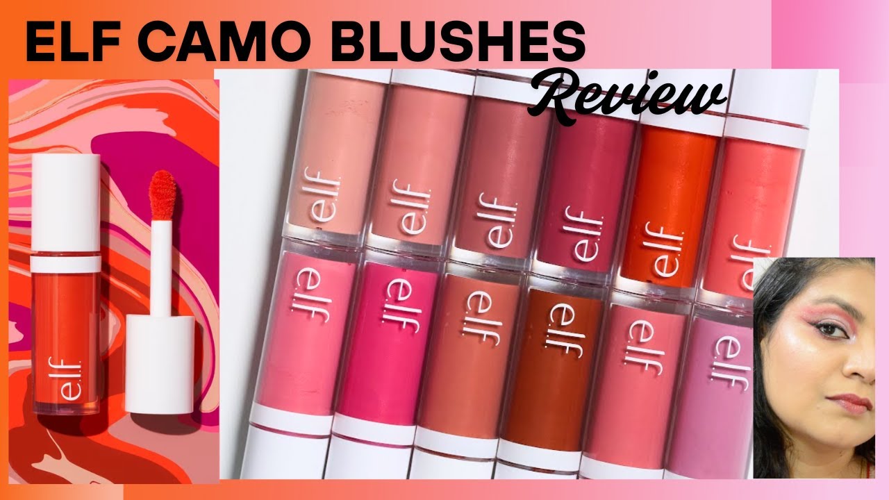 ELF Camo Blushes Review on Indian Skin | crazyaboutcolors