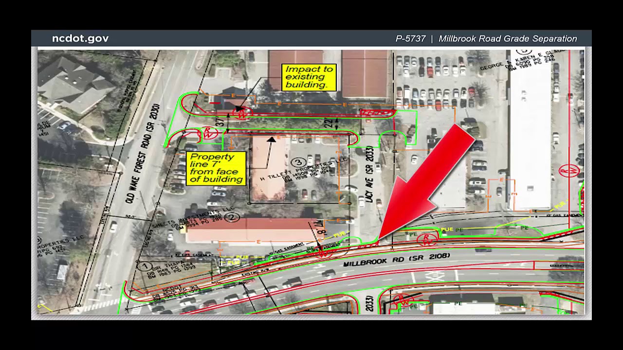 Separating Millbrook Road with a Railroad Crossing in Raleigh