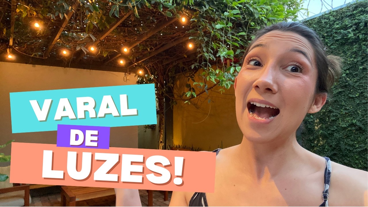 Instalamos Varal de Luz no Jardim  | Antes e Depois Incrível