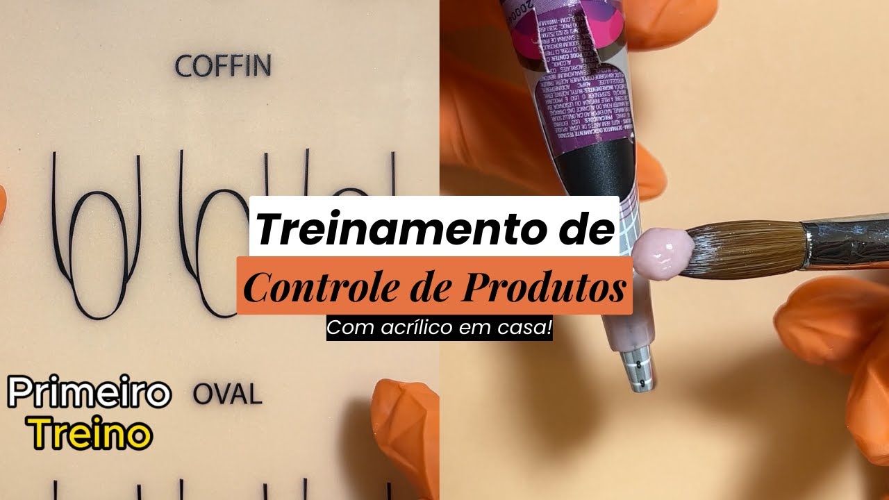 Aprenda como treinar controle de produtos com acrílico em casa