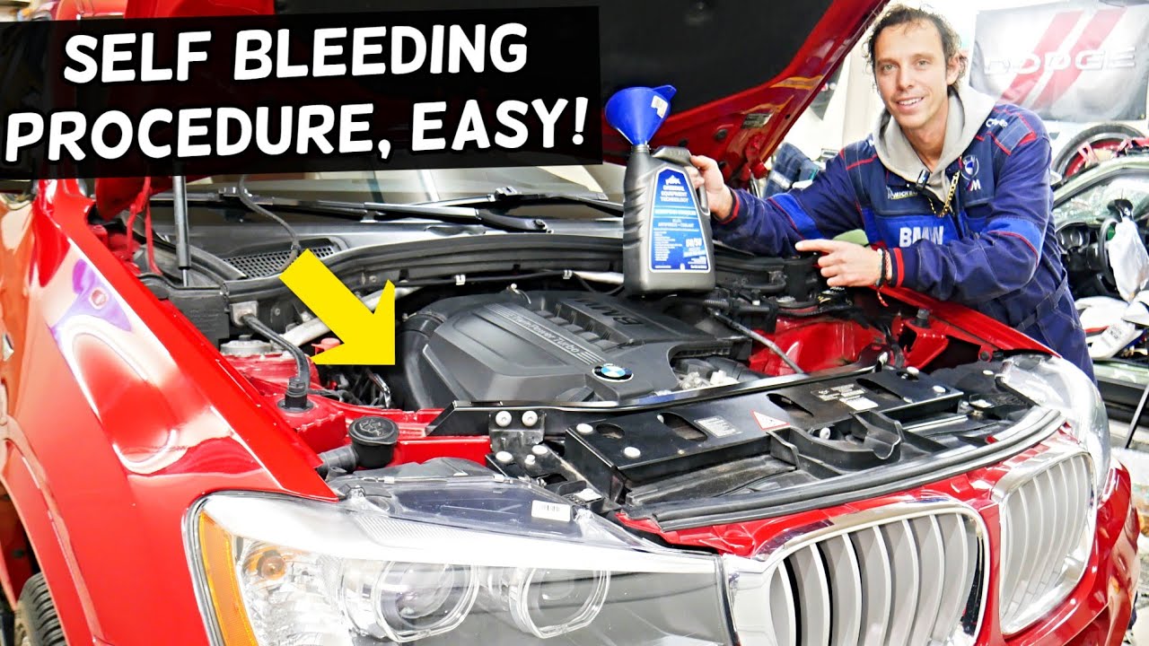 BMW Cooling System Self Bleeding Procedure Explained on BMW X3 X4 F25 F26