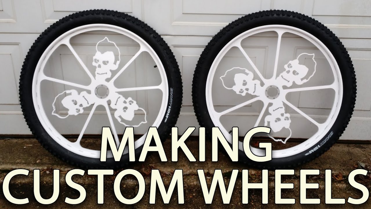 CUSTOM bicycle wheels - rims - how to Make wheels start to finish