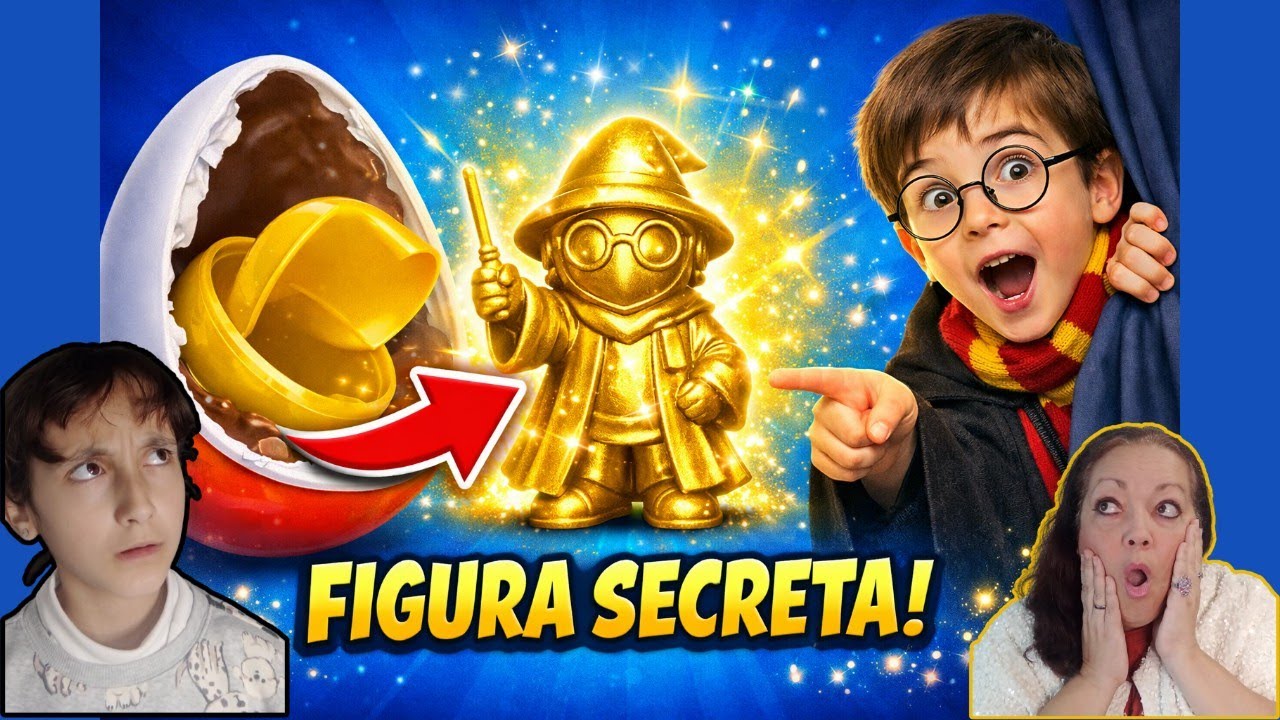 GOLDEN Harry Potter Funko RARO : lo encontramos en un lugar MISTERIOSO! 😱 Kinder Joy Huevos Sorpresa