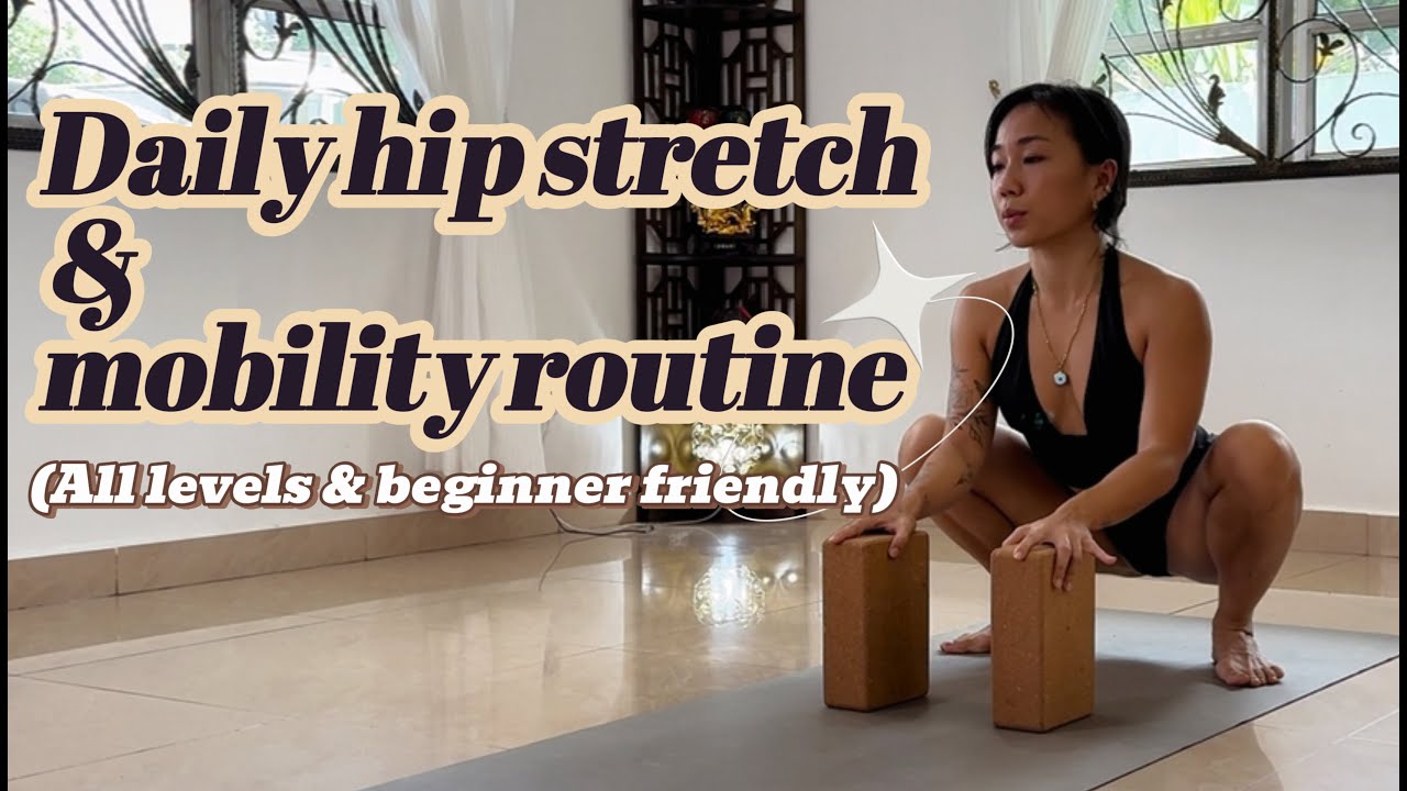 Daily hip stretch routine for longevity & mobility~ 12 minutes