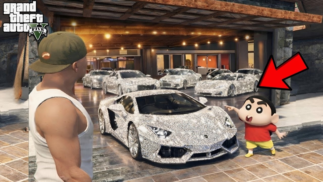 Я нашёл самую крутую секретную гаражную дверь в доме Франклина в GTA 5! | Видео SHINCHAN из GTA 5