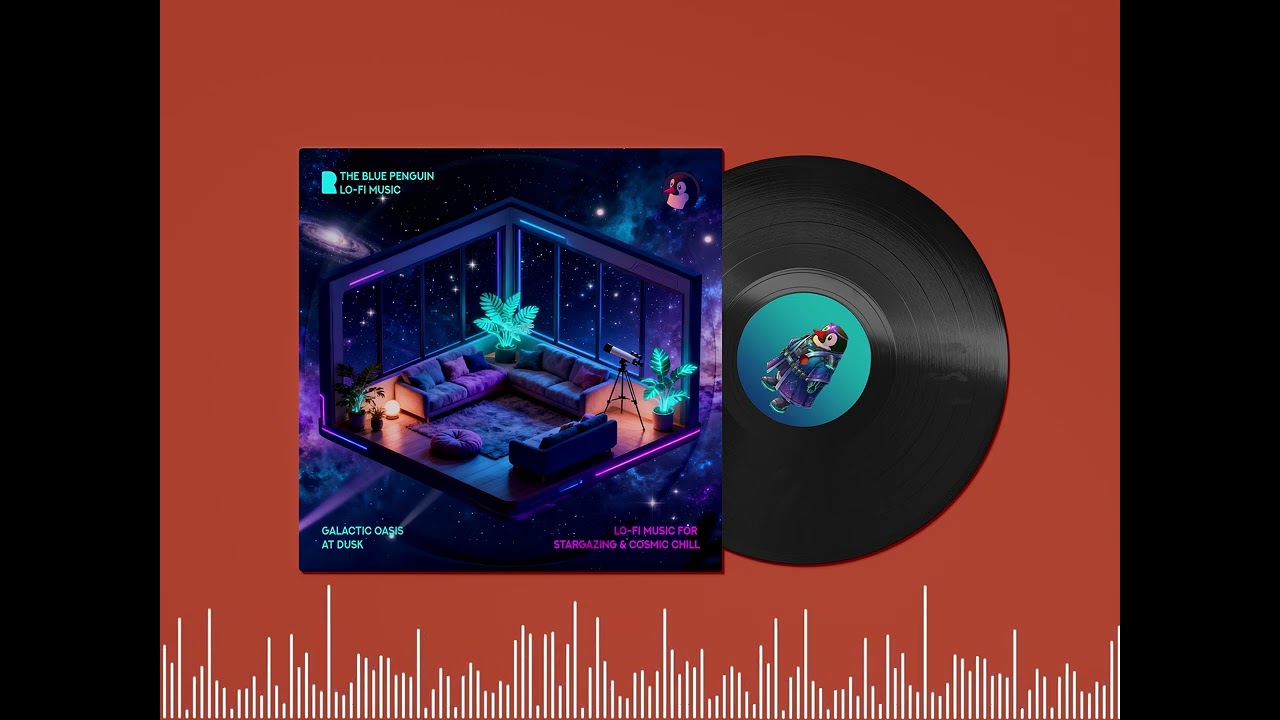 🌠Galactic Oasis At Dusk🚀| The Blue Penguin Lo-Fi Record | Lo-Fi Music for Stargazing & Cosmic Chill✨