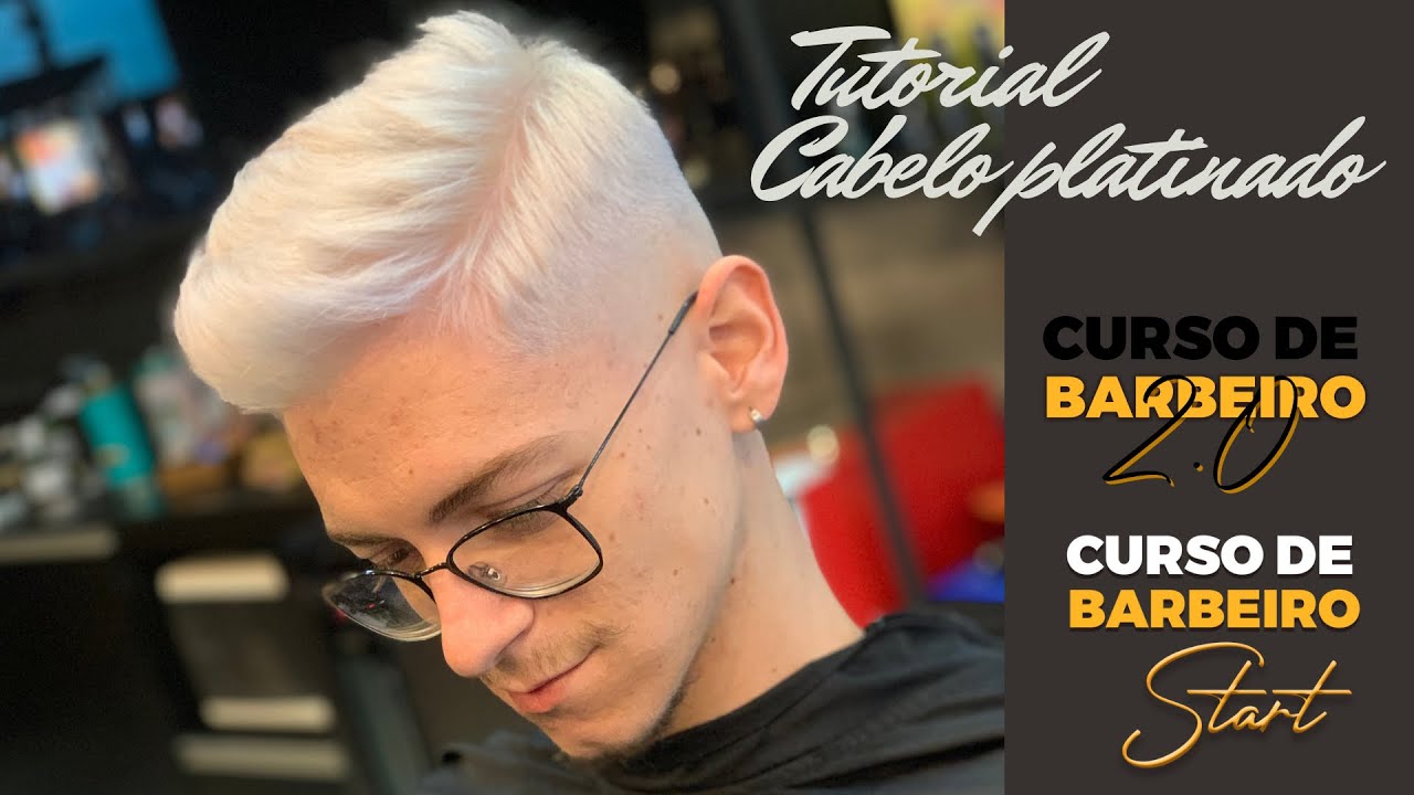 Como fazer um platinado perfeito/ como deixar cabelo branco / como descolorir cabelo masculino