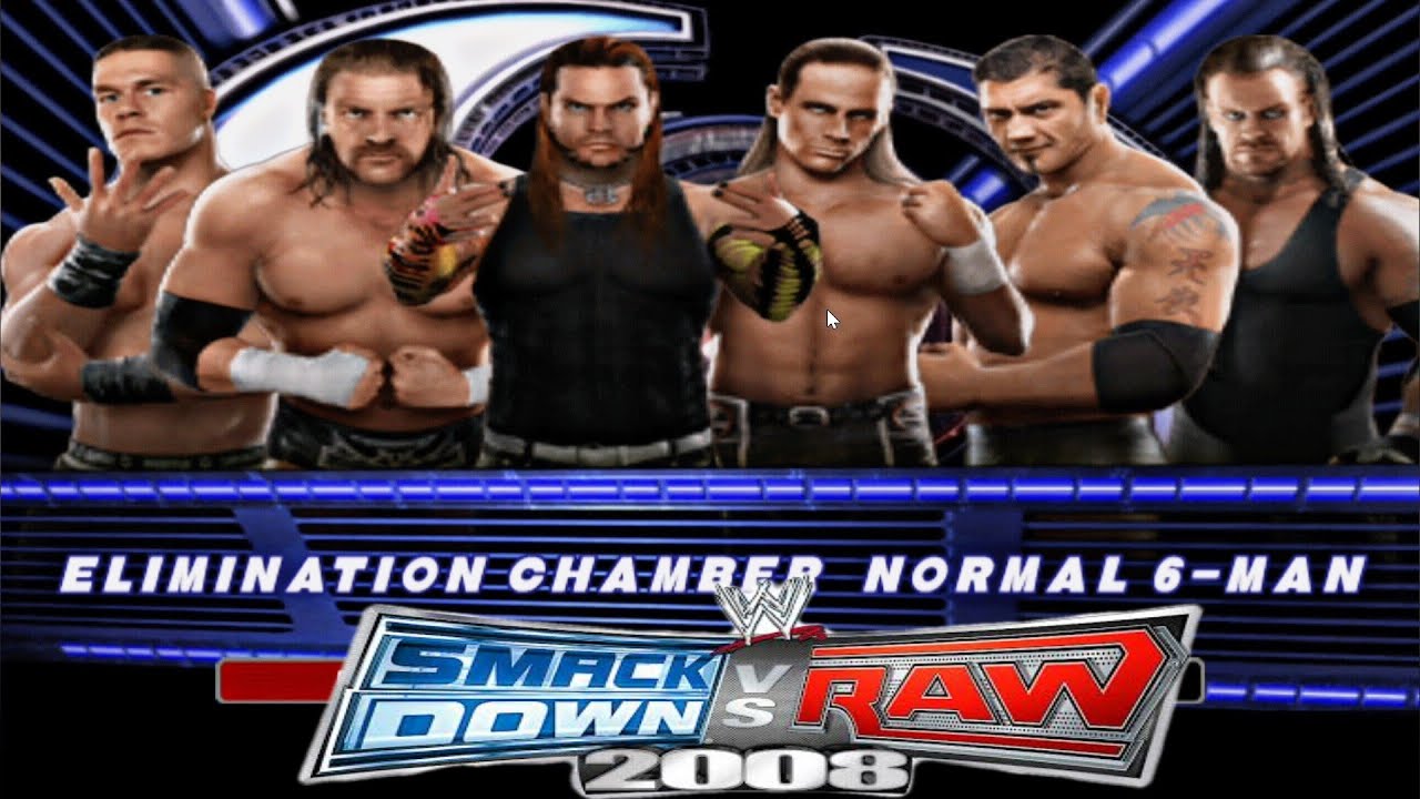 WWE Elimination chamber SVR 2008 PCSX2 | SmackDown vs Raw 2008