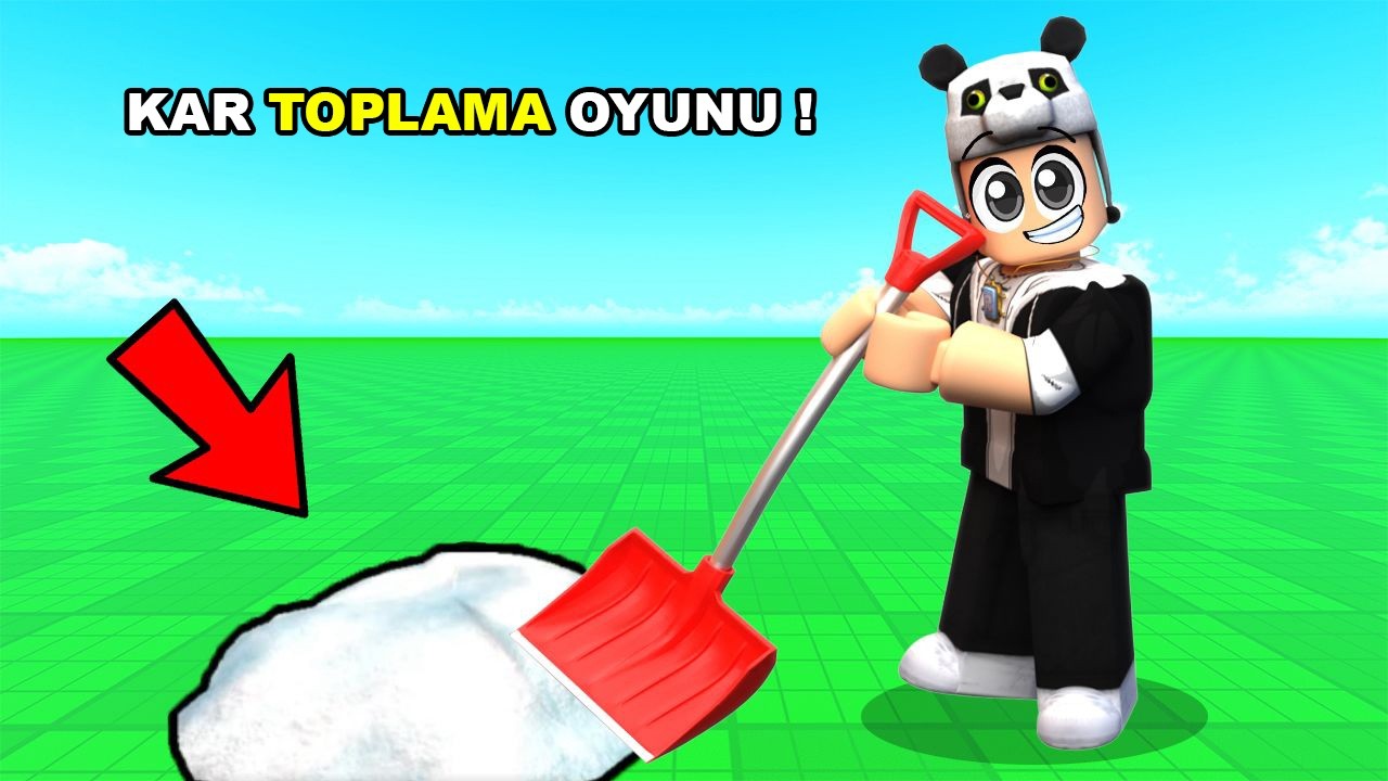 KAR TOPLADIM VE KÜREĞİMİ GELİŞTİRDİM! - Roblox