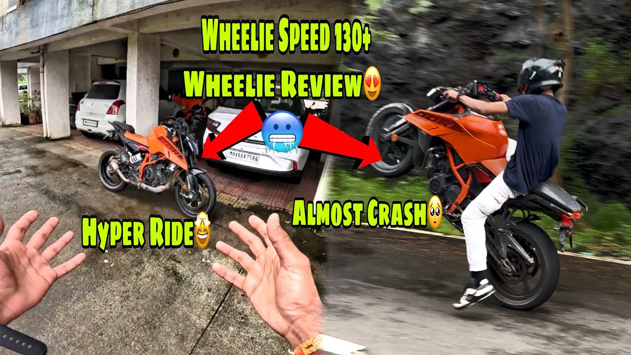 130+ Speed On Wheelie🥵|| Bike Wobble Almost Cr@sh 💔|| @therealbiker