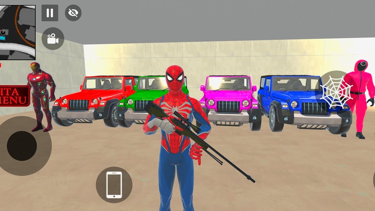 WHICH COLOR IS BEST? ❤️💚💜💙 :Marvel heroes in secret Garage 🔥Iron Man & 😱 Spider-Man Sniper Mission
