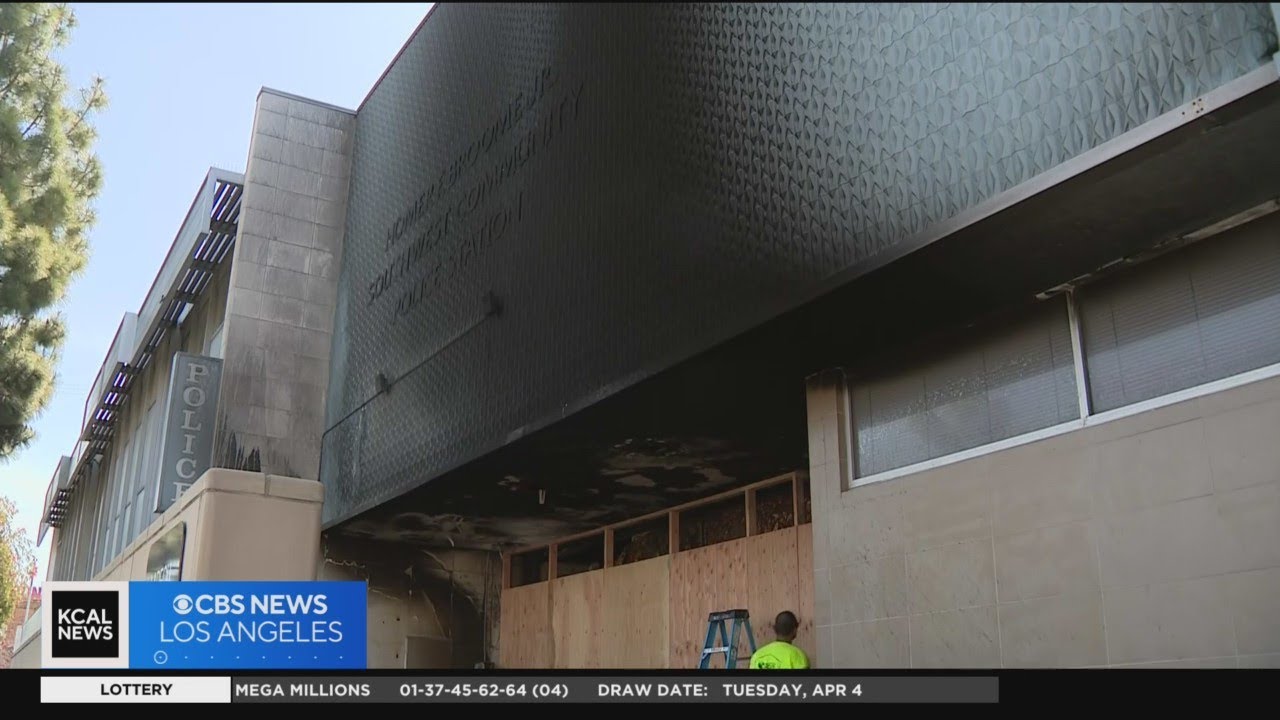 LAPD arrests woman who set police station on fire