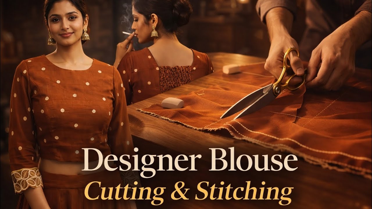 Perfect Designer Blouse Cutting & Stitching | Pro Tailoring with smokin |Ep1 #designerblouse