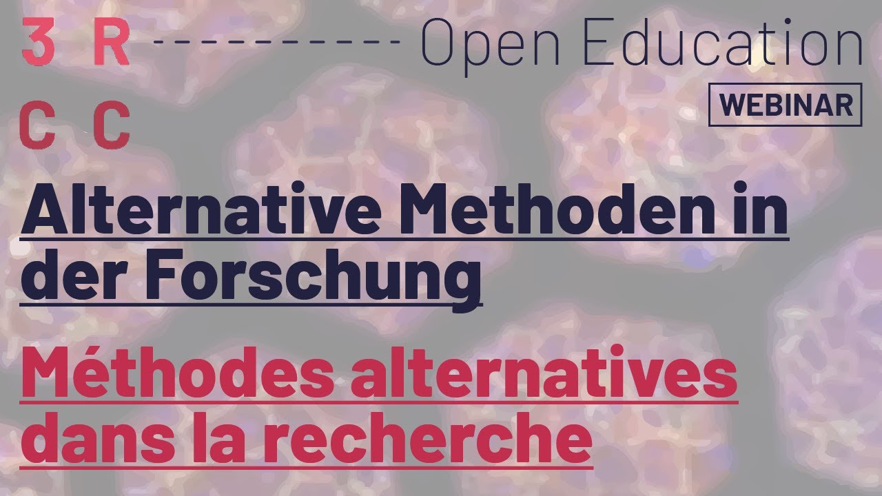 Webinar on alternative methods in research (DE/FR)
