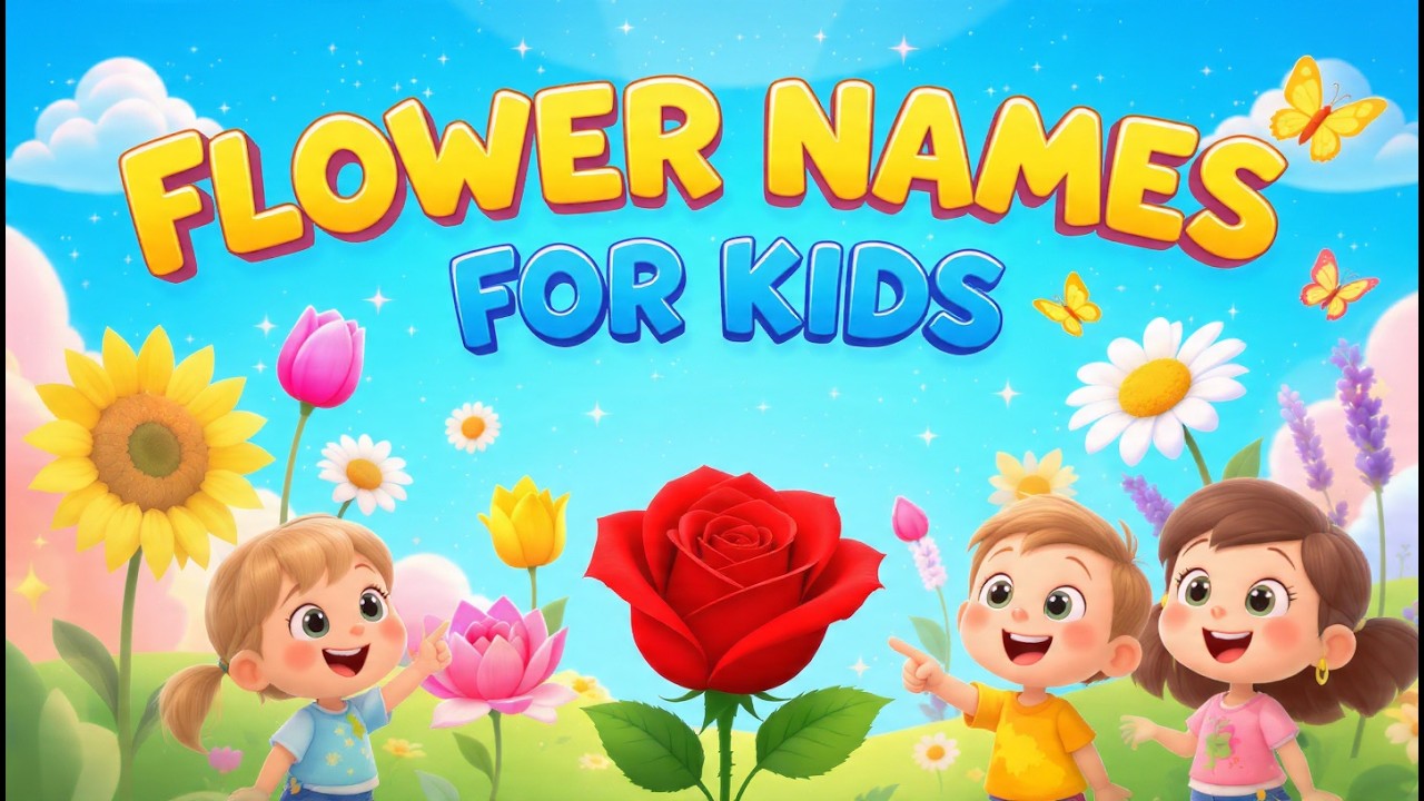 Learn Flowers with Pictures | Atfal Kingdom
