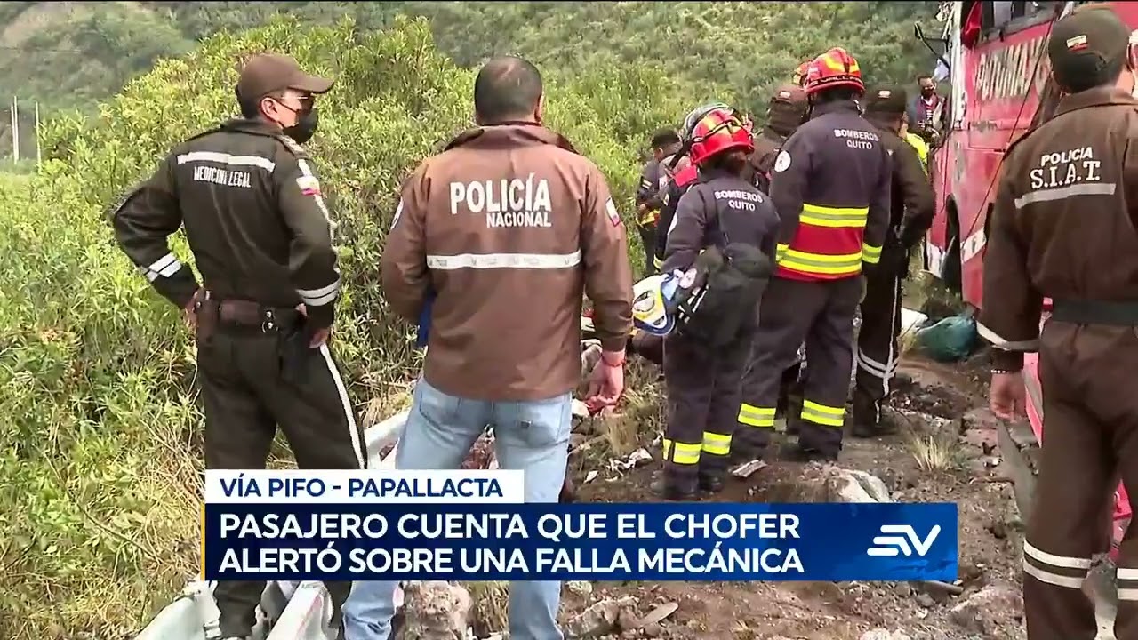 Accidente de tránsito deja nueve fallecidos y 20 heridos en vía Pifo - Papallacta