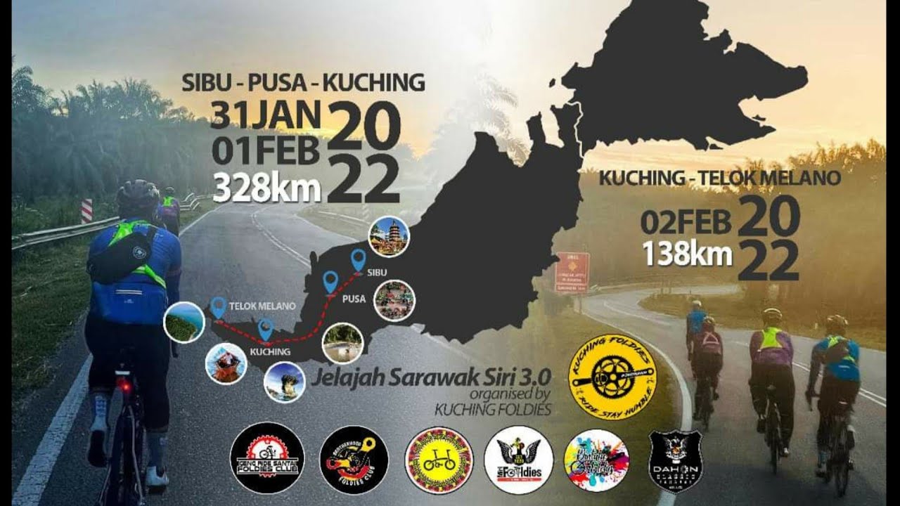 Jelajah Sarawak Siri 3.0 | Sibu-Pusa-Kuching-Telok Melano, Folding Bike Ride | Day -1, Preparation