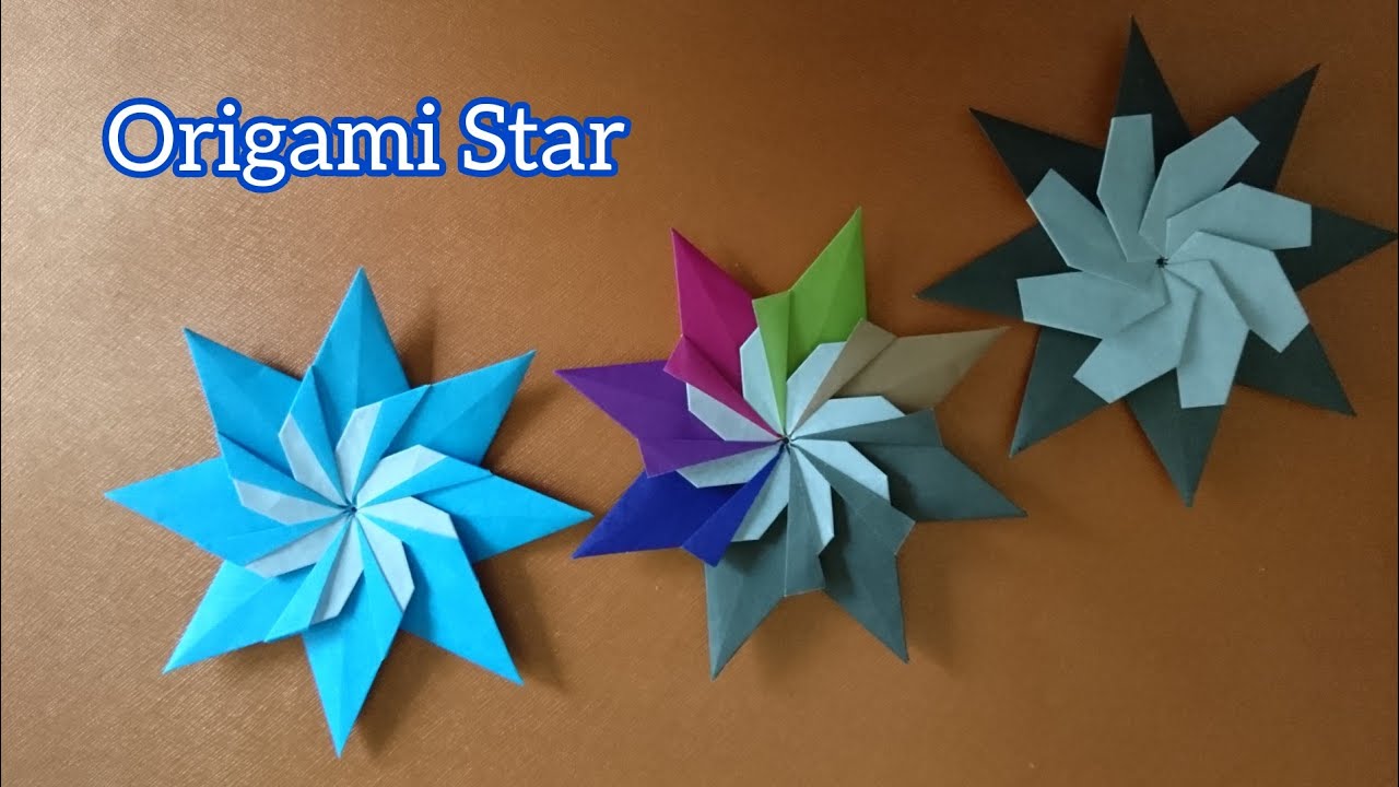 Origami 8-Point Star with Windmill 折纸八角星