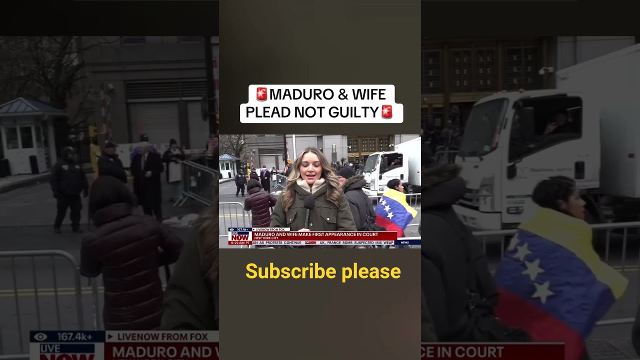 MADURO CLAIM NOT GUILTY AFTER BEEN OUSTED BY USA ARMY