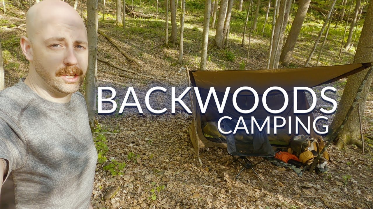 Spring Solo Camp | Caveman Steak on Coals | Backwoods Bungalow 2.0
