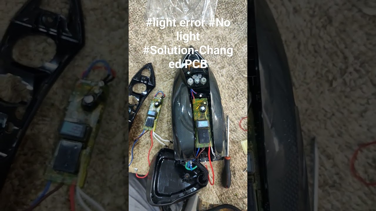 Philips Steam Iron model GC3929 #problem-no light #solution-changed PCB