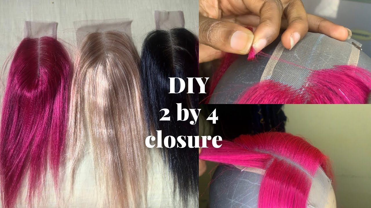 How to: DIY ventilate 2 by 4 lace closure using attachments | a well detailed beginners friendly.