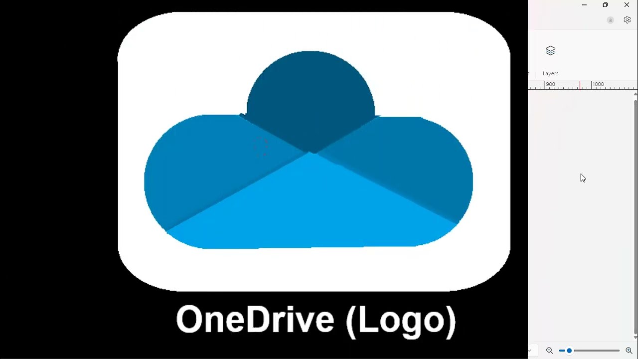 MS PAINT DRAWING IN COMPUTER | OneDrive Logo in MS PAINT | BY Dev sir