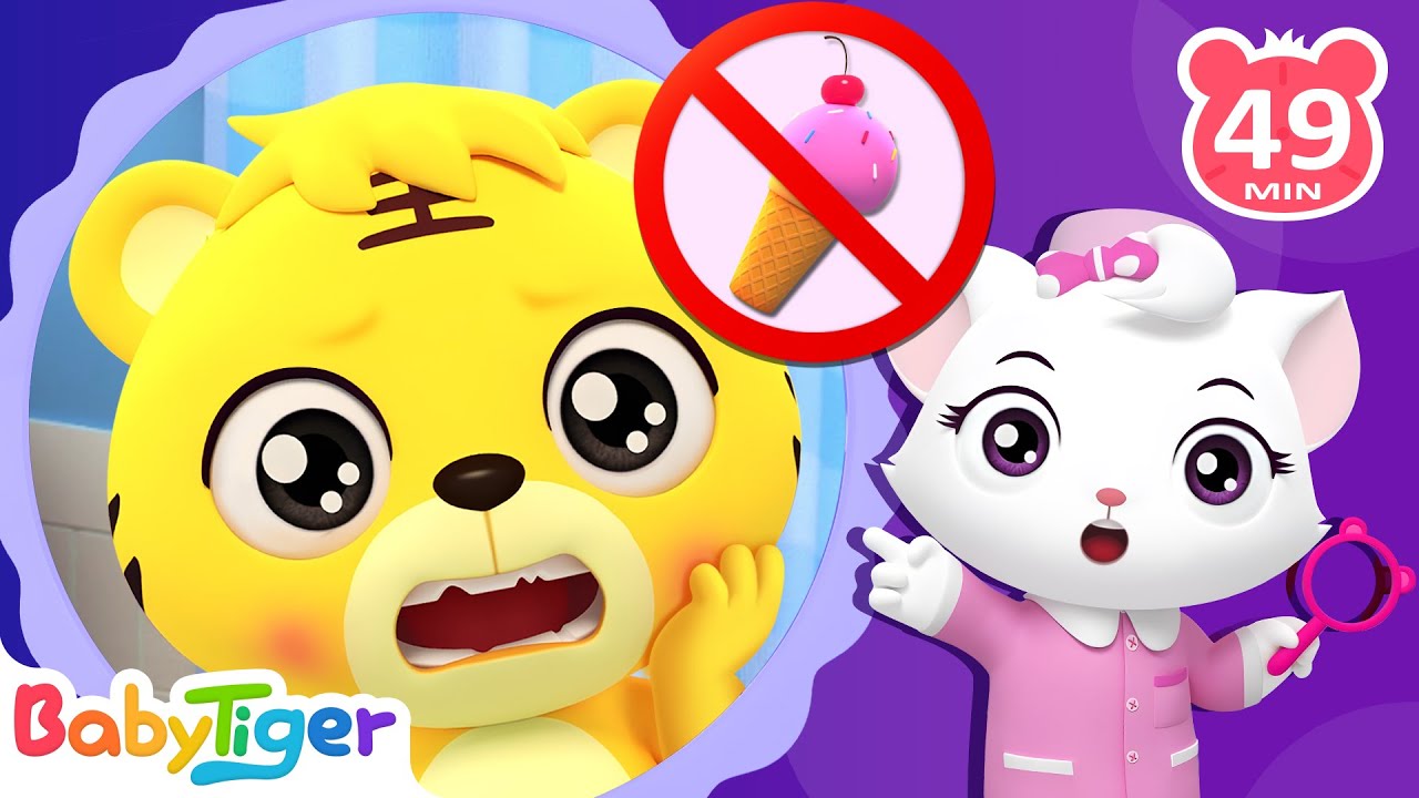 牙醫遊戲😬| 丟手絹 | 寶寶歌曲 | 經典熱門兒歌 | 童謠串燒 | 車車兒歌 🎵 | 貝樂虎BabyTiger