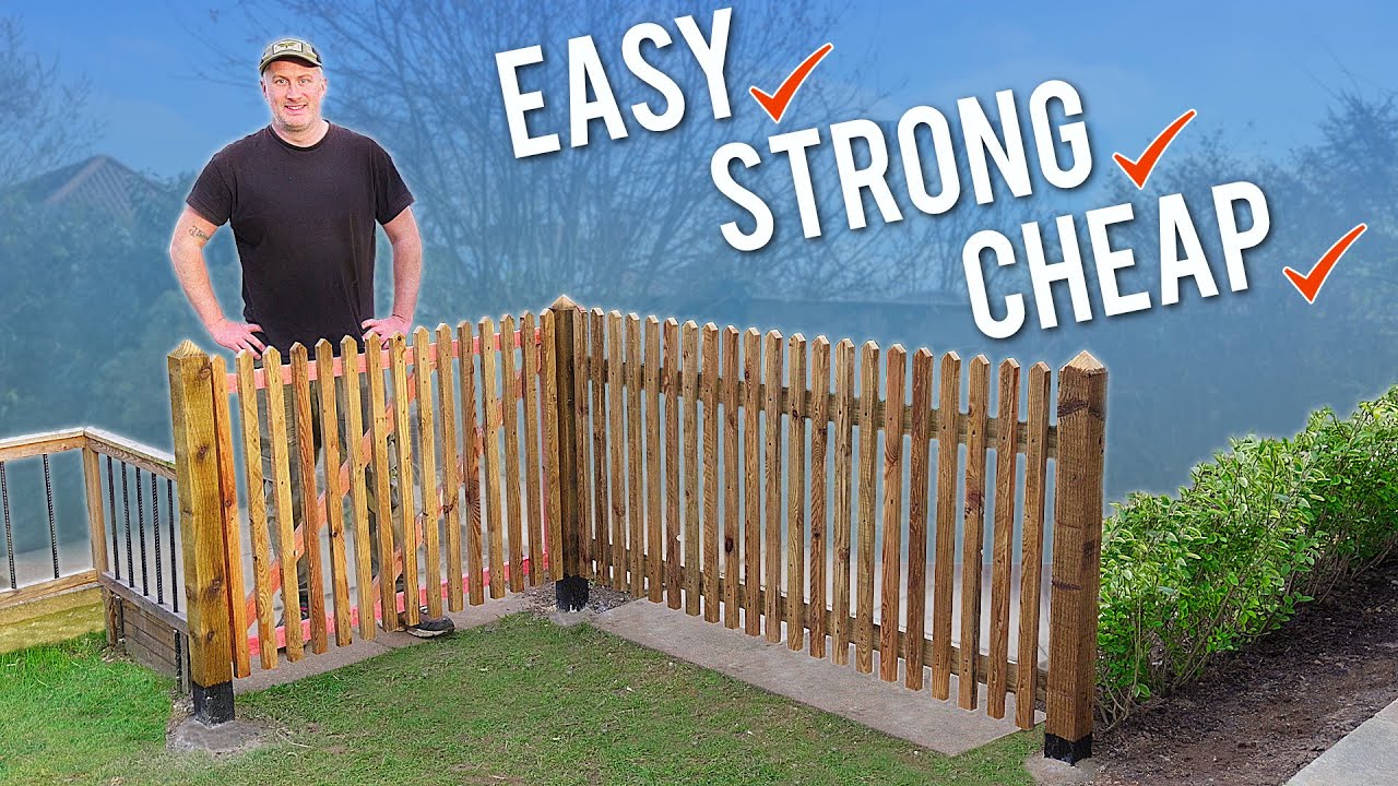 The Cheapest Way to Build a DIY Fence & Gate