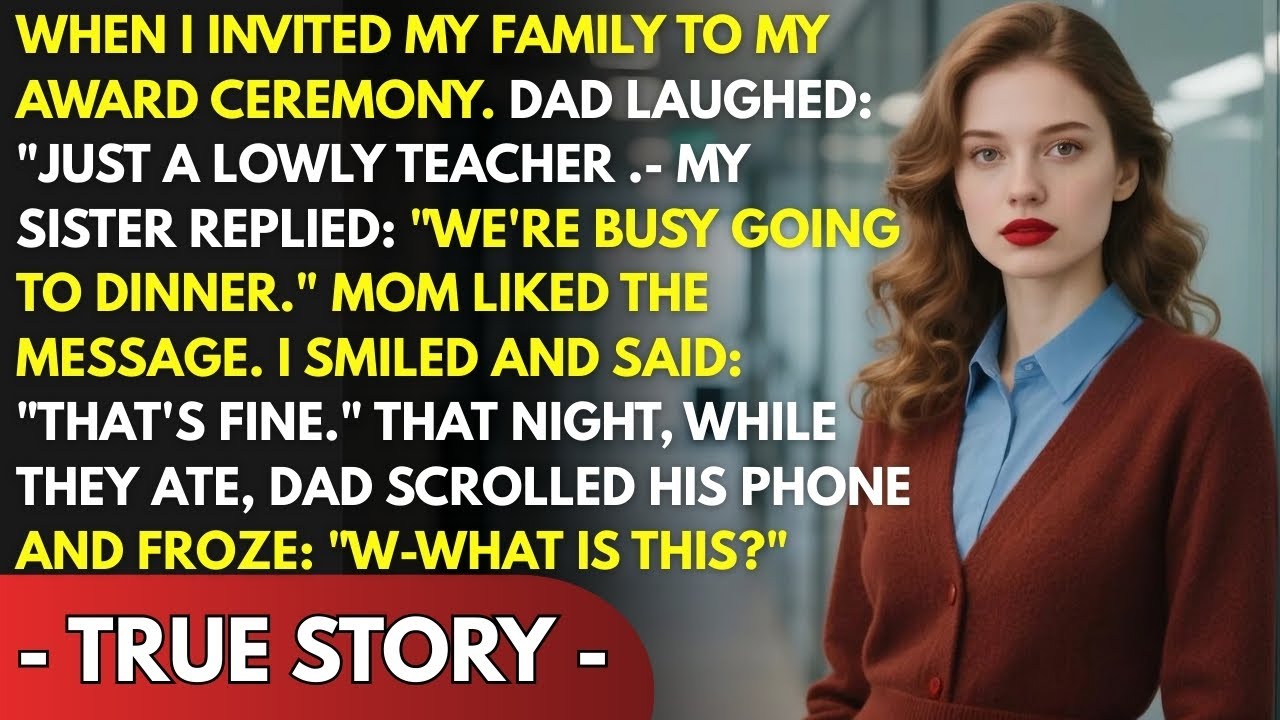 My Parents Called Me 'Just A Lowly Teacher'—Until Dad Saw Me On National TV That Night