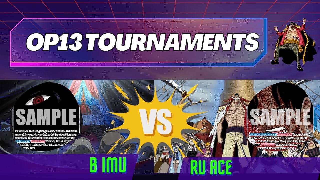 (OP13) Black IMU vs Red/Blue ACE – Meta War! One Piece TCG Gameplay | Decklist