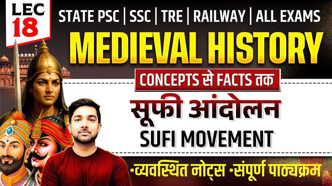 सूफी आंदोलन | Sufi Movement | L18 | मध्यकालीन इतिहास | Shubham Gupta