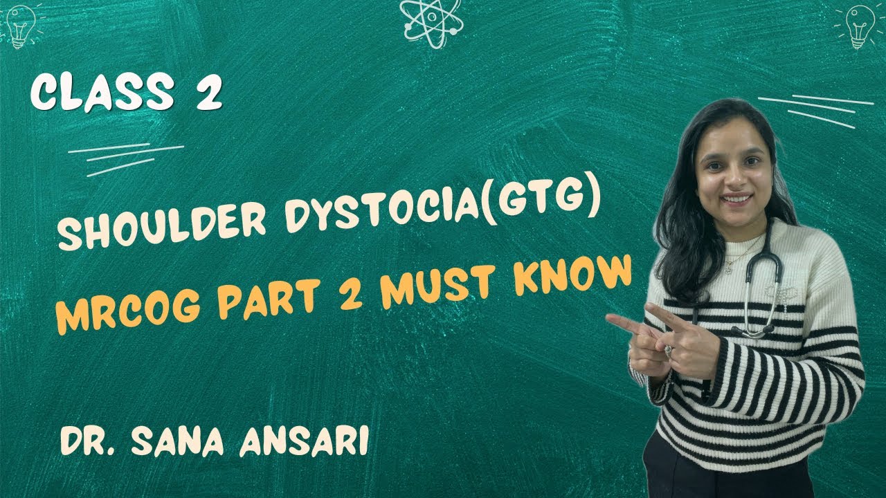 Shoulder Dystocia in 5 Minutes | MRCOG Part 2 Must-Know Cases & Maneuvers