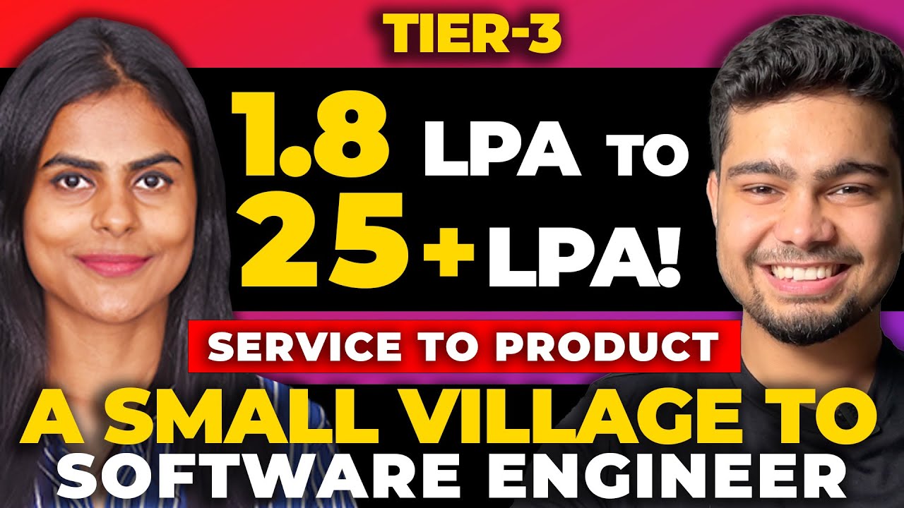1.8LPA to 25+ LPA 🔥| A Small Village to Software Engineer! Tier-3 College to HCL to Product Company
