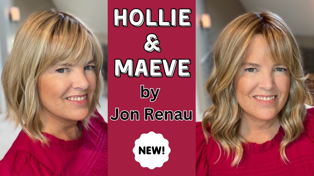 HOLLIE in Venice Blonde, 22F16S8, & MAEVE in Malibu Blonde, 12FS12, by Jon Renau, Wig Review, Colors
