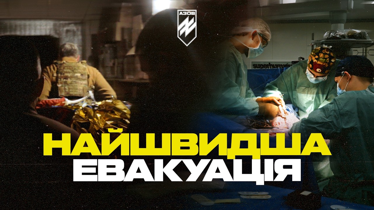 ВРЯТУВАТИ ЖИТТЯ І ЗДОРОВ'Я. Евакуація важкопораненого азовця з поля бою у медичний центр Superhumans