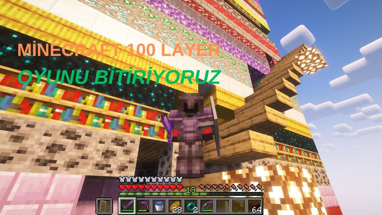 OYUNU BİTİRİYORUZ | MİNECRAFT 100 LAYER