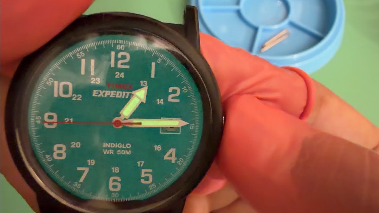 Timex Expedition - Battery Change, Cleaning, and Indiglo Test