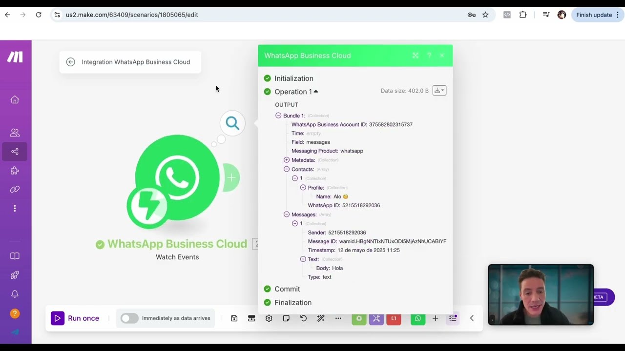 Paso a paso para conectar WHATSAPP Business API con Make