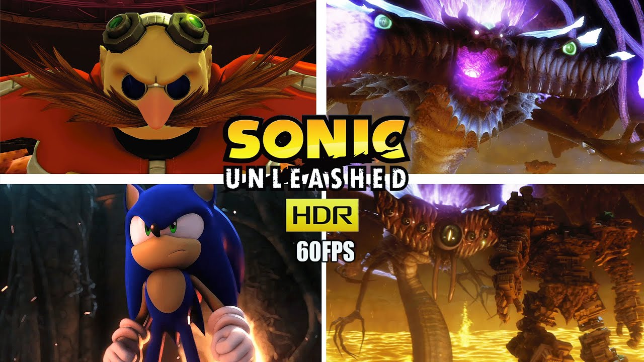 Sonic Unleashed - All Bosses + Cutscenes (S Rank + No Ring Loss) [60FPS HDR] [XBOX SERIES X]